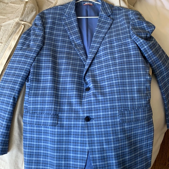 crown & ivy Suits & Blazers Mens Blue Checkered Sport Coat Poshmark